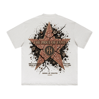 Wolvyn ‘Price of Fame’ 425GSM Unisex Heavyweight Double-Yarn Drop-Shoulder T-Shirt - Wolvyn Apparel