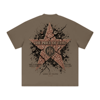 Wolvyn ‘Price of Fame’ 425GSM Unisex Heavyweight Double-Yarn Drop-Shoulder T-Shirt - Wolvyn Apparel