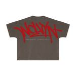 Wolvyn ‘Red Tag’ 310GSM Unisex Vintage-Wash Batwing Sleeve T-shirt - Wolvyn Apparel