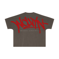 Wolvyn ‘Red Tag’ 310GSM Unisex Vintage-Wash Batwing Sleeve T-shirt - Wolvyn Apparel