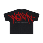 Wolvyn ‘Red Tag’ 310GSM Unisex Vintage-Wash Batwing Sleeve T-shirt - Wolvyn Apparel