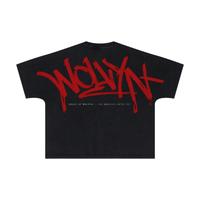 Wolvyn ‘Red Tag’ 310GSM Unisex Vintage-Wash Batwing Sleeve T-shirt - Wolvyn Apparel