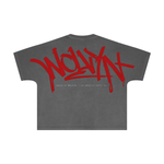 Wolvyn ‘Red Tag’ 310GSM Unisex Vintage-Wash Batwing Sleeve T-shirt - Wolvyn Apparel