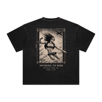 Wolvyn ‘Sky Dive Naked’ Enzyme Washed T-Shirt - Wolvyn Apparel