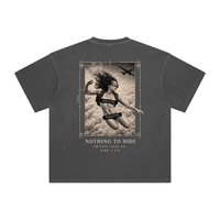 Wolvyn ‘Sky Dive Naked’ Enzyme Washed T-Shirt - Wolvyn Apparel
