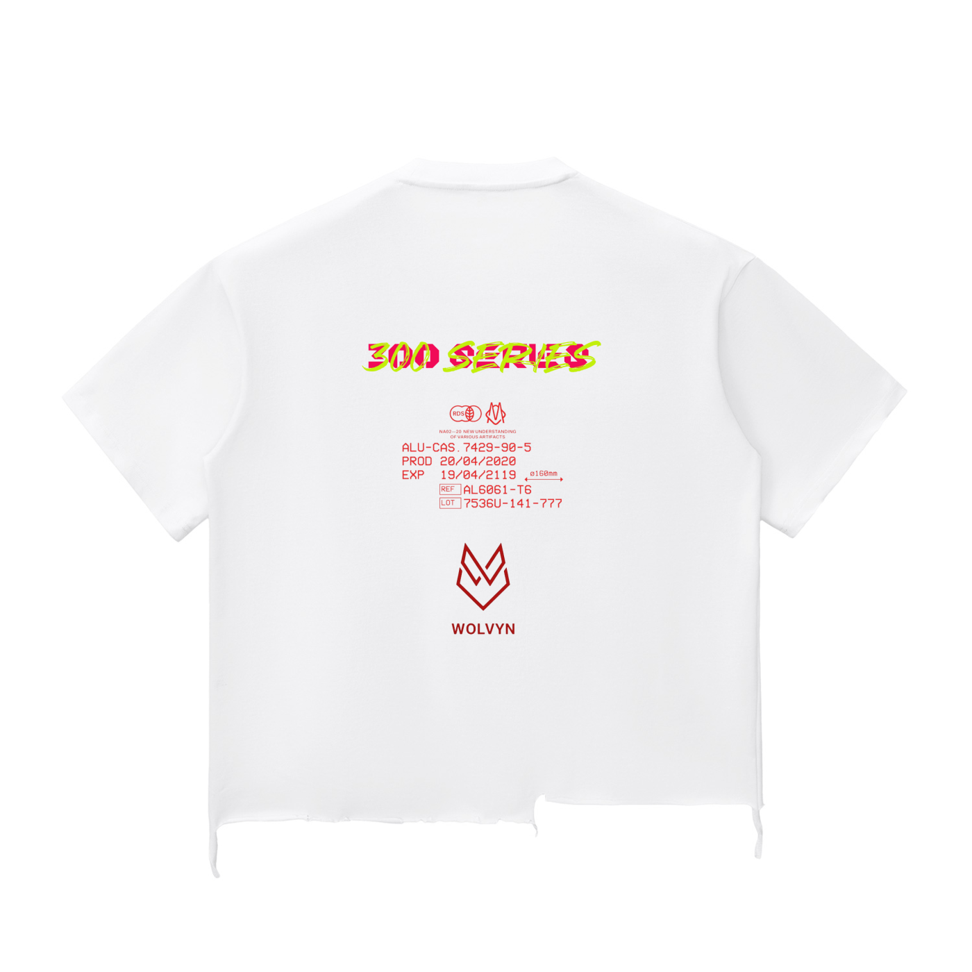 Wolvyn Snow Wash Raw - Hem Boxy T-shirt - Wolvyn Apparel