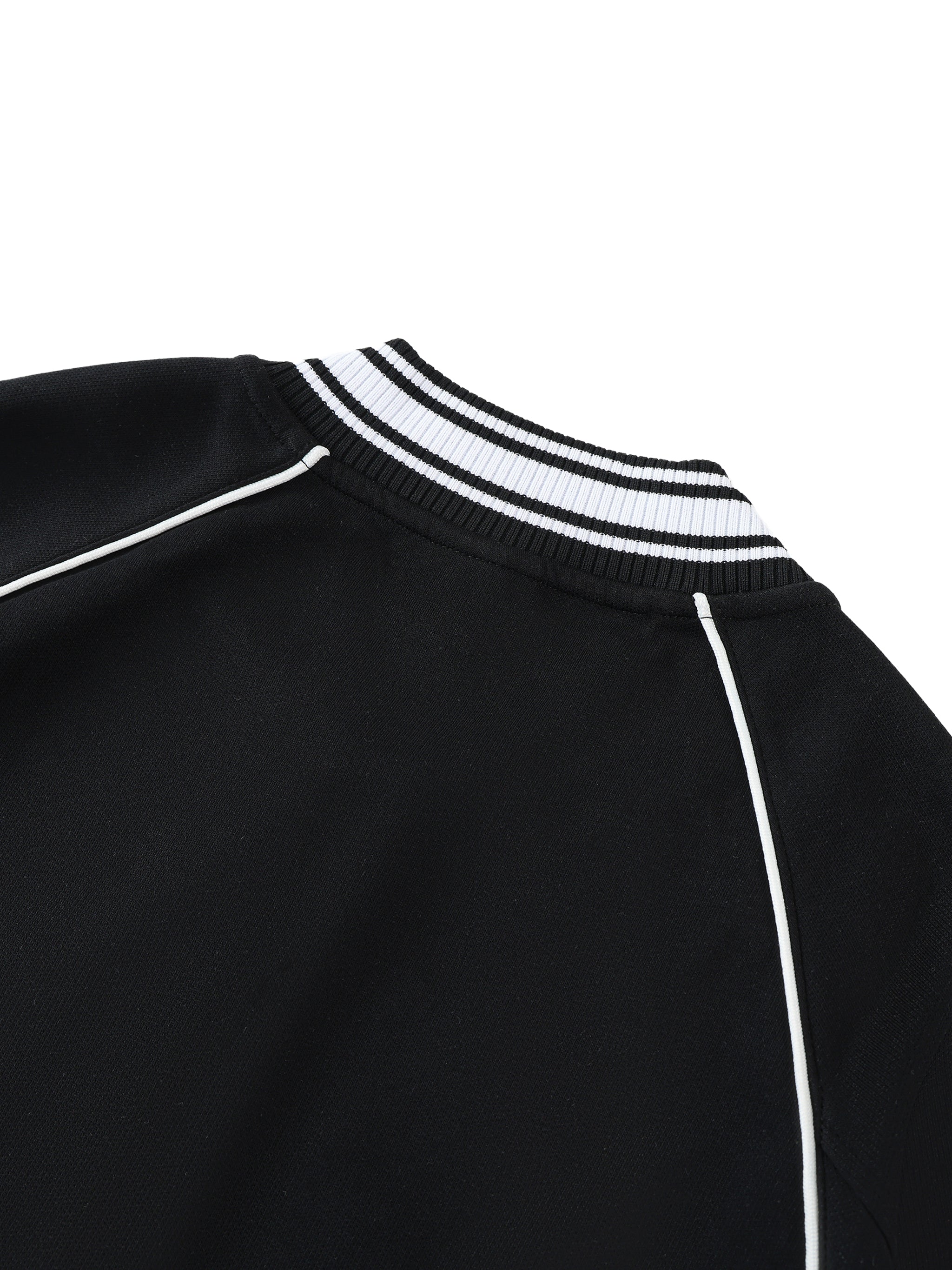 Wolvyn The Nun Contrast Trim Raglan Varsity Jacket - Wolvyn Apparel