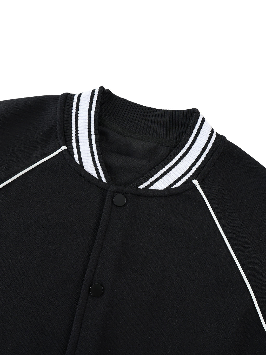 Wolvyn The Nun Contrast Trim Raglan Varsity Jacket - Wolvyn Apparel