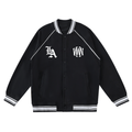 Wolvyn The Nun Contrast Trim Raglan Varsity Jacket - Wolvyn Apparel