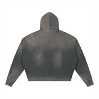 Wolvyn ‘The Wolf of Streetwear’ Unisex Sunfade Distressed Boxy Hoodie - Wolvyn Apparel