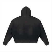 Wolvyn ‘The Wolf of Streetwear’ Unisex Sunfade Distressed Boxy Hoodie - Wolvyn Apparel