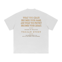 Wolvyn ‘Trojan Study’ Heavyweight Drop Shoulder T-Shirt - Wolvyn Apparel
